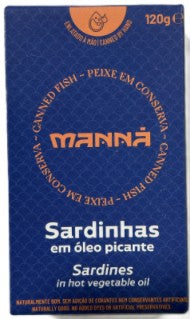 Manna Sardine In Hot Vegetable Oil 120g