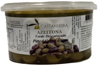 Castanheira Pitted Green Olives 500mL