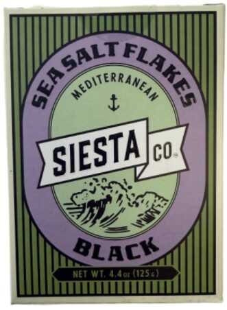 Siesta Co. Sea Salt Flakes Black 125g