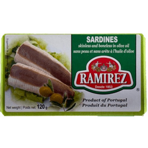 Ramirez Sardines in Olive Oil (Skinless boneless) 120g