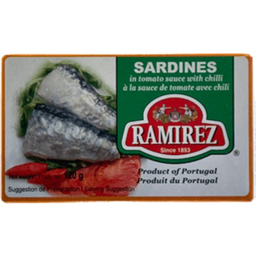 Ramirez Sardines in Tomato Sauce with Chilli 120g