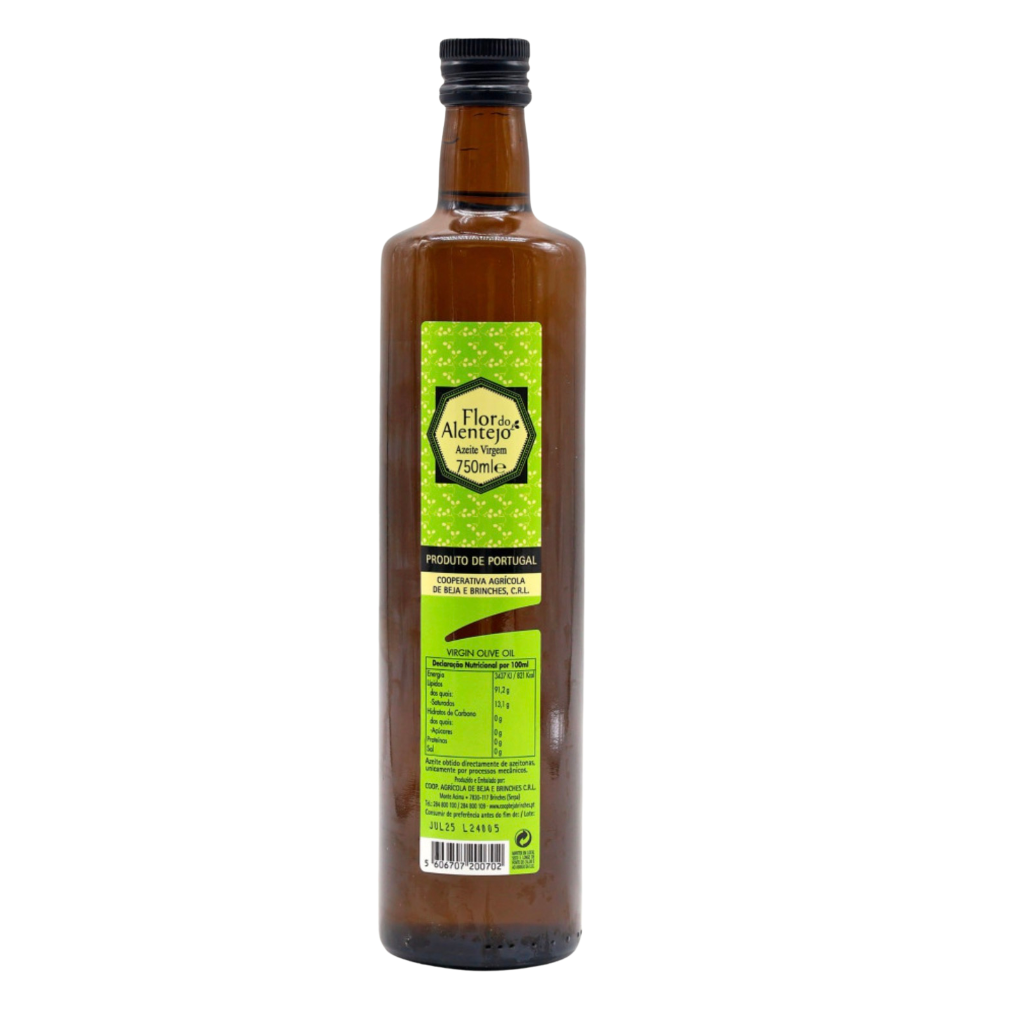 Flor do Alentejo Virgin Olive Oil in Glass 750mL