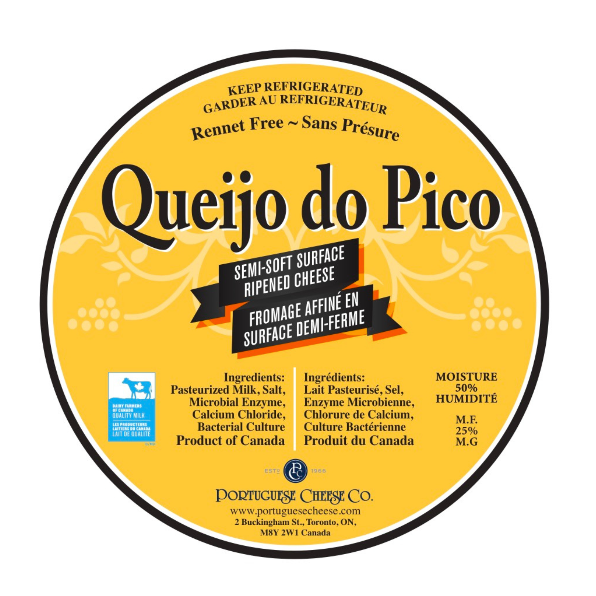 Portuguese Cheese Co. Pico 5” Wheel ~450g
