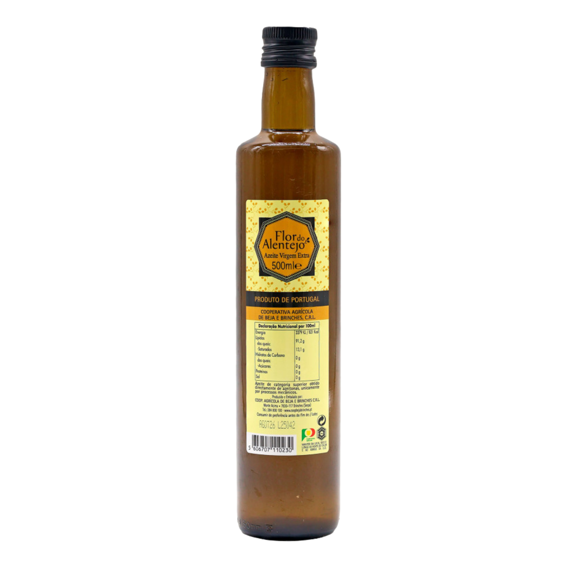 Flor do Alentejo Extra Virgin Olive Oil in Glass 500mL