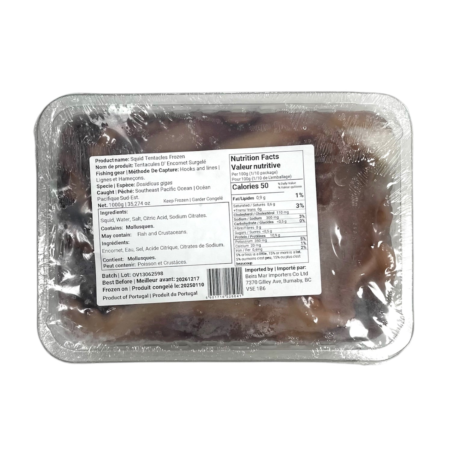 Gelpeixe Squid Tentacles *Frozen* 1kg