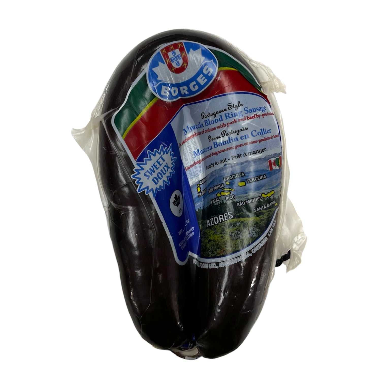 Borges Portuguese Style Morcela Blood Ring Sausage Sweet ~350g