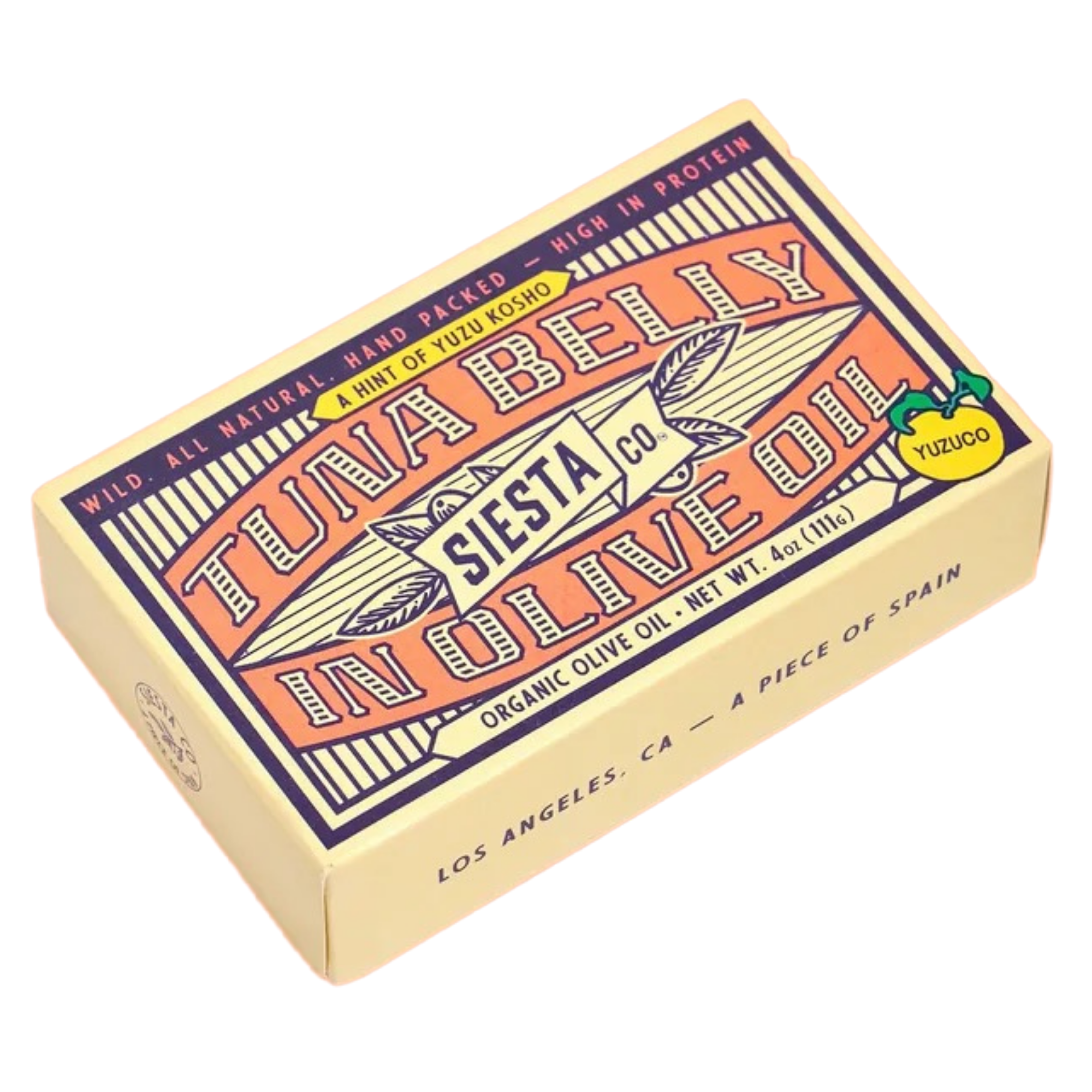 Siesta Co. Tuna Belly Organic EVOO w Yuzu Kosho 111g